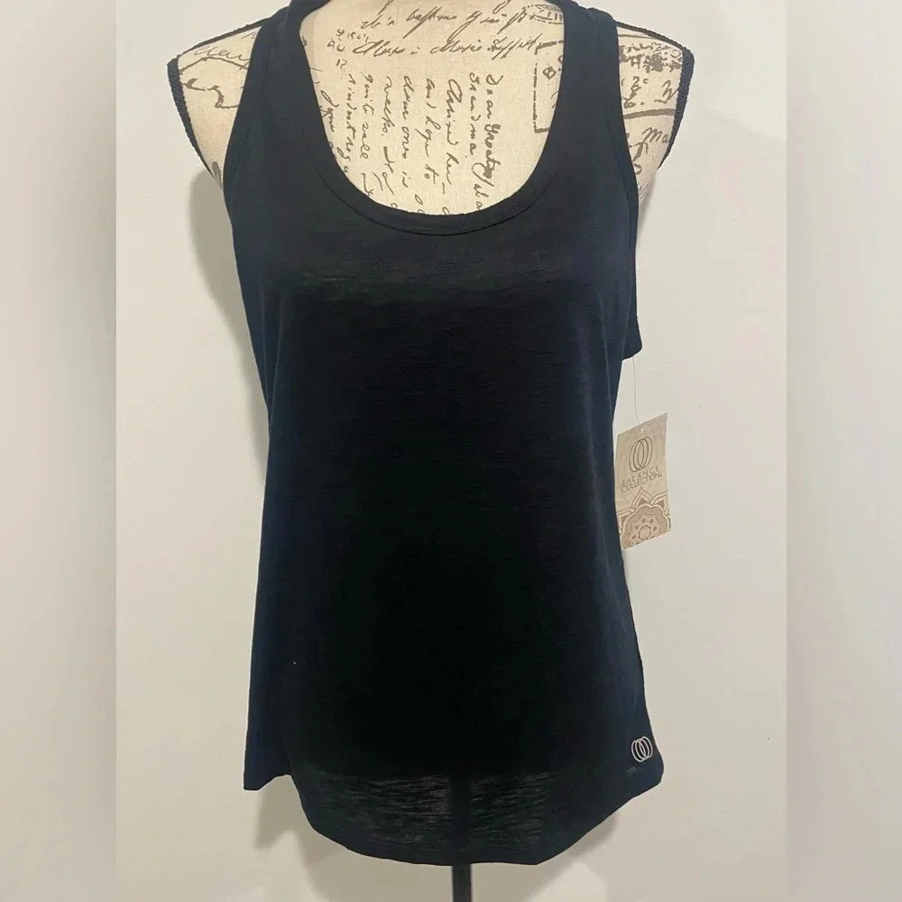 Balance Collection Racerback Tank Yoga Athleisure Black Size Large  NWT